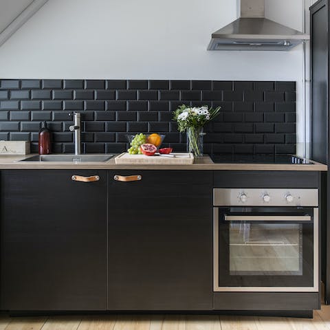 Try your hand at making a traditional Danish dish in the smart kitchen
