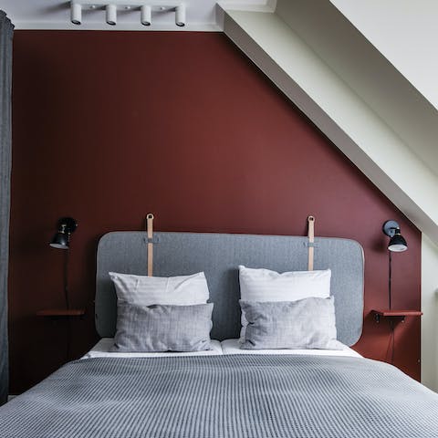 Wake up feeling refreshed in the stylish bedrooms