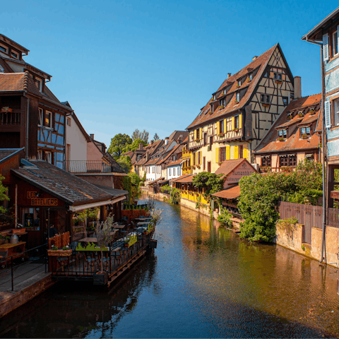 Spend a day exploring Strasbourg, a thirty-five-minute drive away