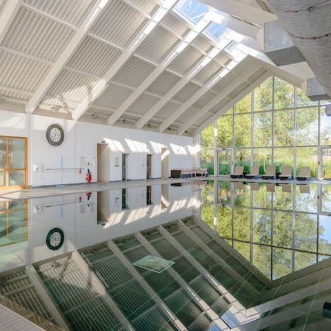Enjoy a dip whatever the weather, with both indoor and outdoor pools to choose from