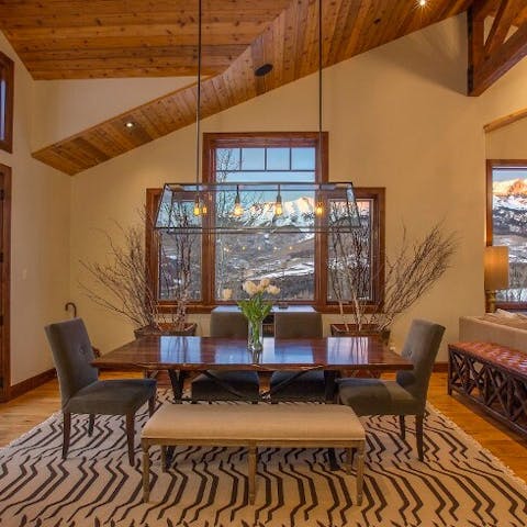 Dine in style with inspiring views