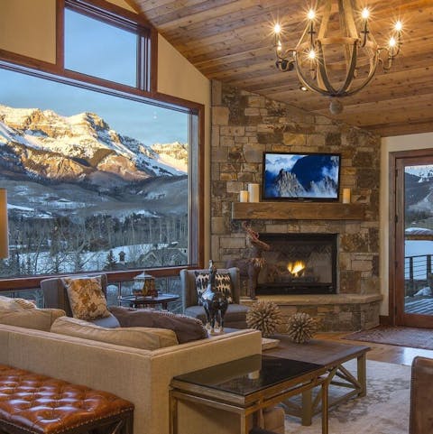 Get cosy and comfortable in front of the fire