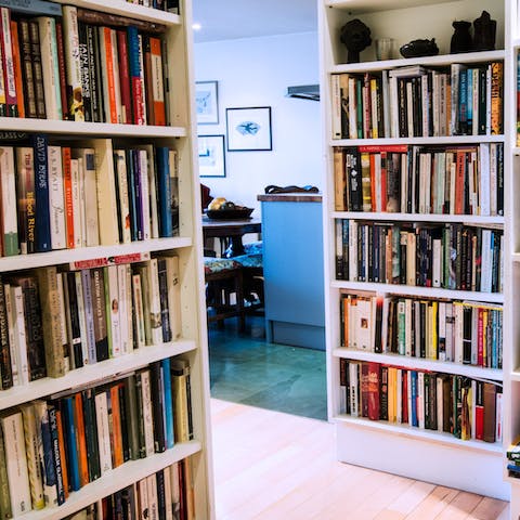 Leaf through a book from the shelves