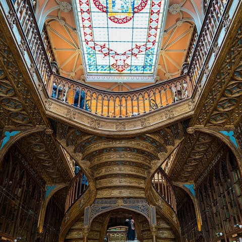 Get lost in the beautiful Lello bookshop, a twenty-minute walk away