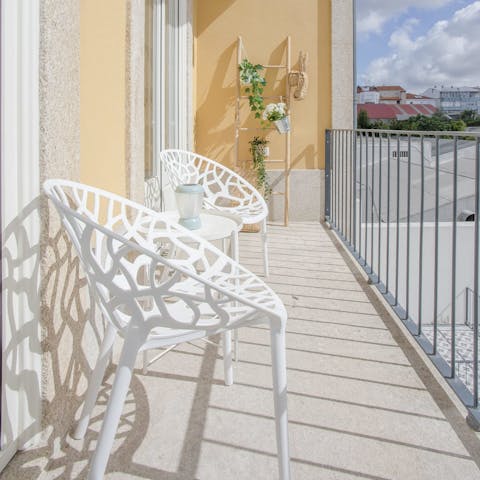 Start your mornings with a double espresso on your private balcony