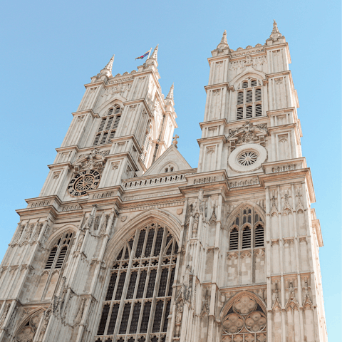 Pay a visit to Westminster Abbey, only an eighteen-minute walk from your apartment