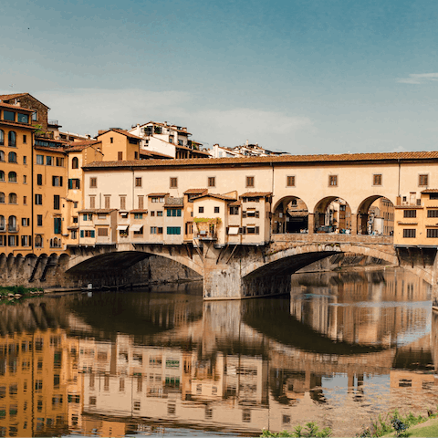 Soak up the beauty of Florence from the river's edge