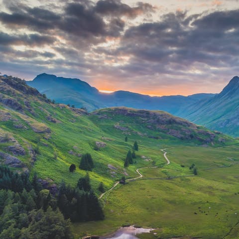 Set off on stunning walks straight from the doorstep of this Ambleside abode