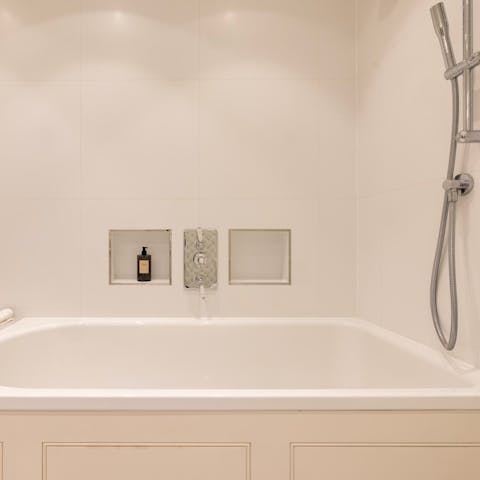 Draw yourself a nice hot bath to round off a busy day in Kensington