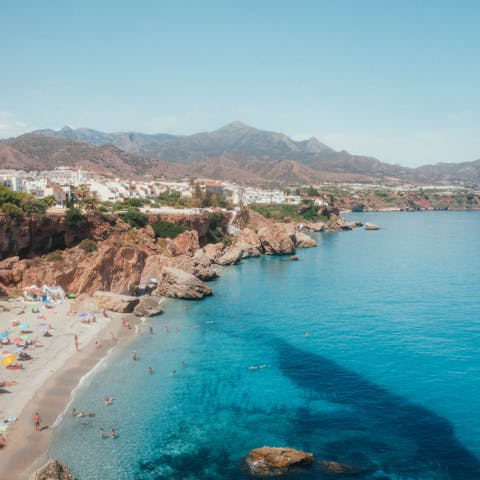 Hop in the car to reach the beach town of Nerja in twenty minutes