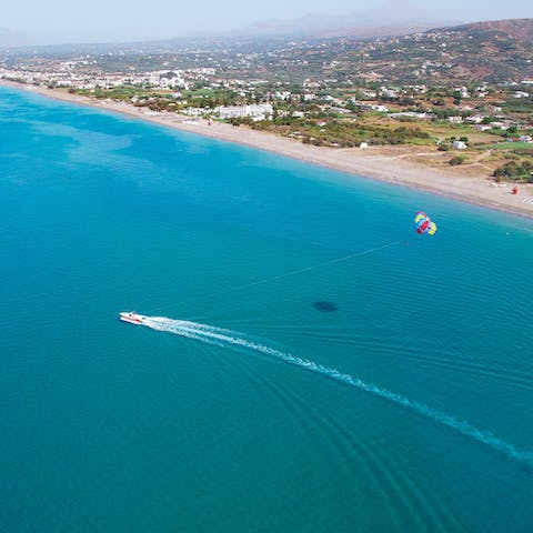 Head out and explore the Rethymnon coastline, just 7km away