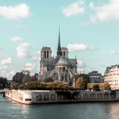 Do some sightseeing – Notre Dame is a fifteen-minute walk away