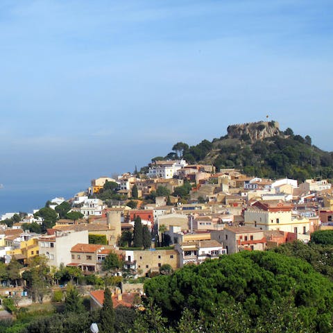 Drive seven minutes uphill to the 15th-century Begur Castle