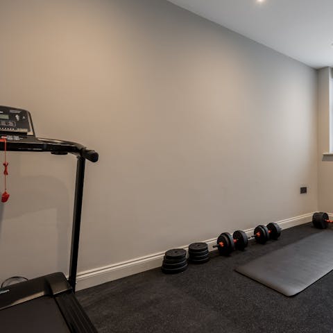 Keep on top of your fitness routine at the home gym