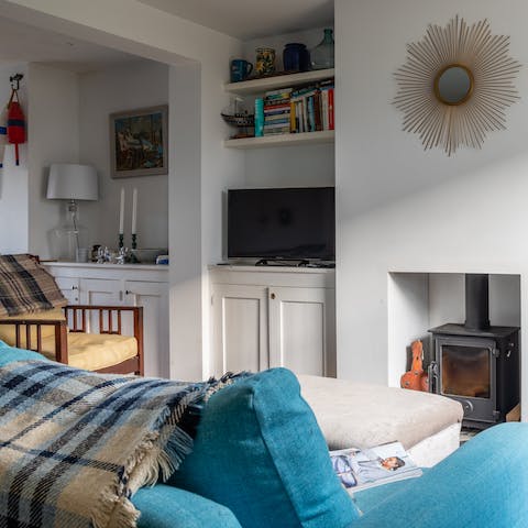 Grab a throw and curl up in the cosy living space