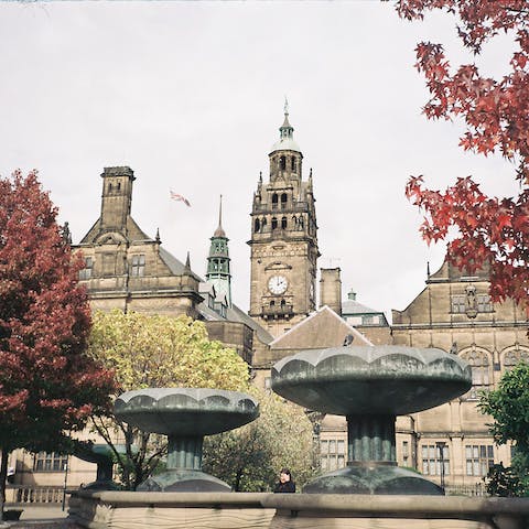 Pass a day exploring the museums and galleries of Sheffield, twenty-five minutes' drive away