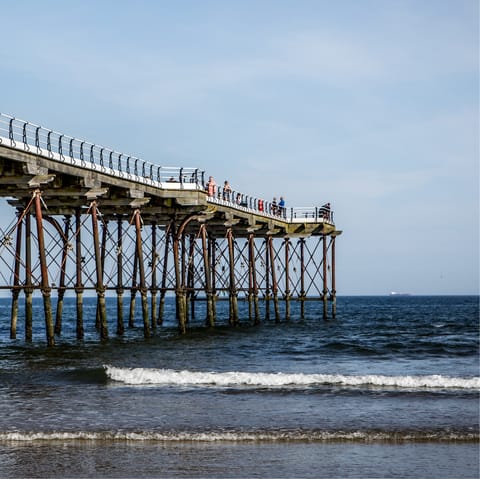 Stay in lively Saltburn-by-the-Sea, only a fifteen-minute walk from the pier and beach 