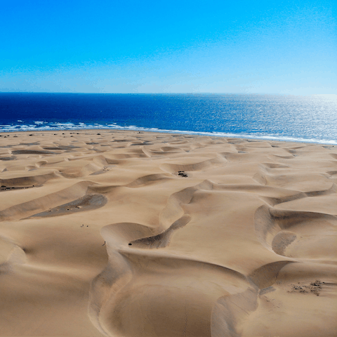 Take a short walk to the golden sands of Playa de Cala Barques