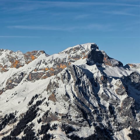 Expert skiers can get out onto the backcountry terrain near Engelberg 