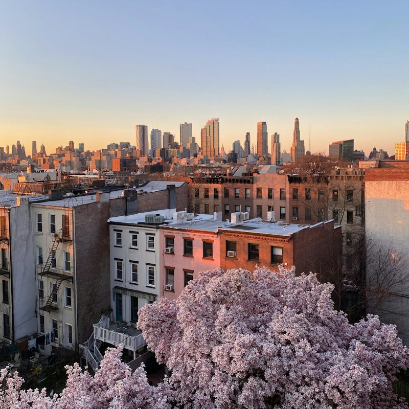 Stay in Brooklyn and be in Lower Manhatten in less than 20 minutes on the subway