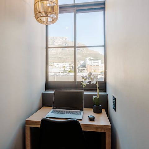 A room with a view – catch up on work in this communal workspace