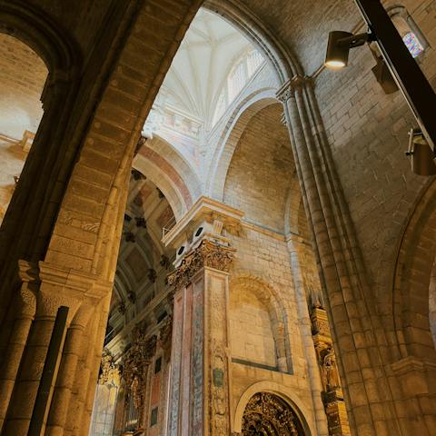 Visit Porto Cathedral, a twenty-minute stroll away