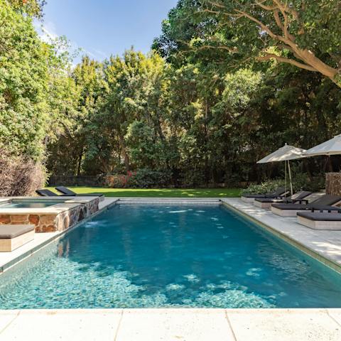 Cool down with a few laps in the private pool