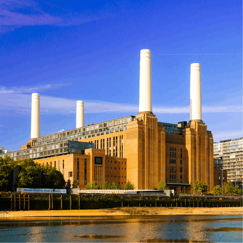 Stroll over to Battersea Power Station for your morning coffee