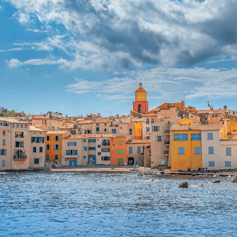 Drive ten minutes to Saint-Tropez and sprawl out on the beach