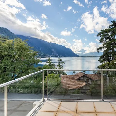 Enjoy awesome Alpine views from your private terrace