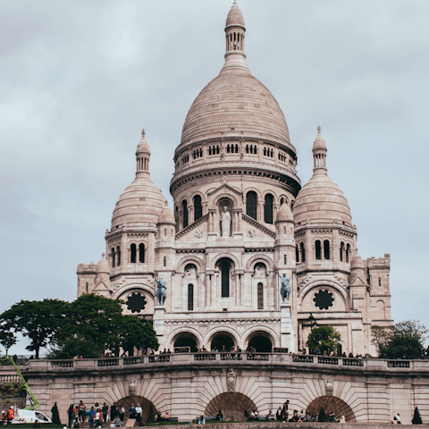 Visit the iconic Sacré-Cœur Basilica – it's within walking distance 