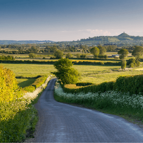 Ramble or drive through the glorious Mendip Hills right on your doorstep