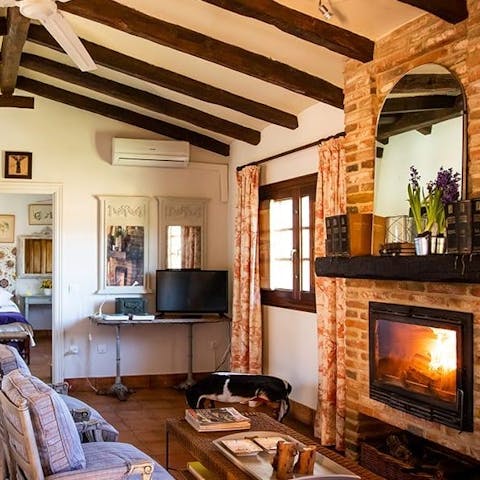 Cuddle up by the fireside on chilly autumn and winter evenings