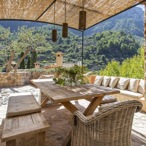 Fire up the barbecue and enjoy an alfresco feast on the terrace