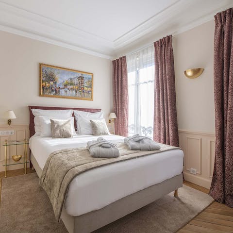 Bank a dreamy night's sleep – the double-glazed, soundproofed windows will help with that