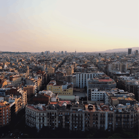 Wander around the shops, bars, and cafés of Eixample, your local region
