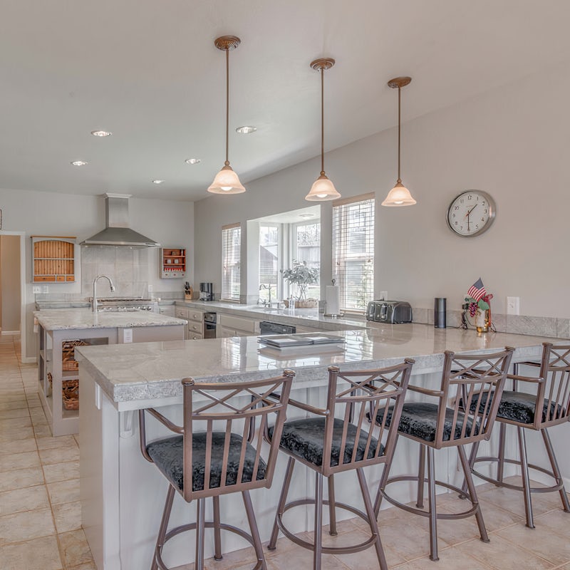 Cook up a storm in the chef's kitchen – there are three ovens