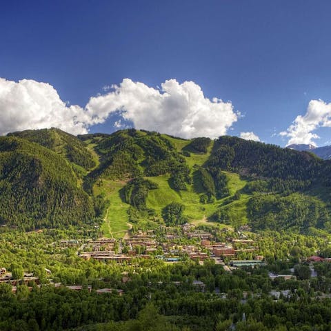 Explore downtown Aspen, a hub of shops, gourmet eateries, and bars