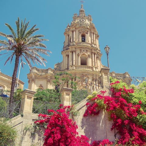 Spend a day exploring nearby Ragusa's baroque charm