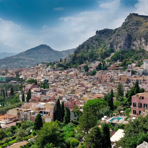Head to the chic resort of Taormina 