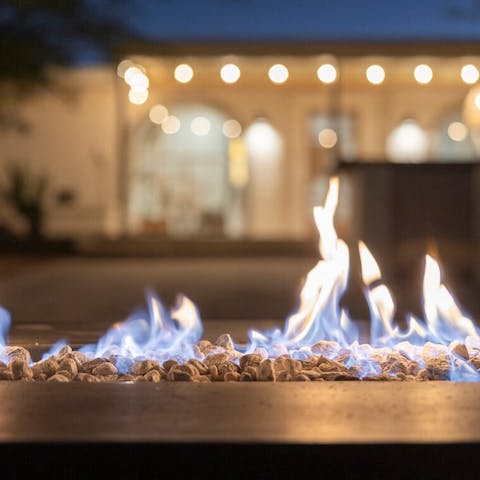 Enjoy late nights by the outdoor fire pit