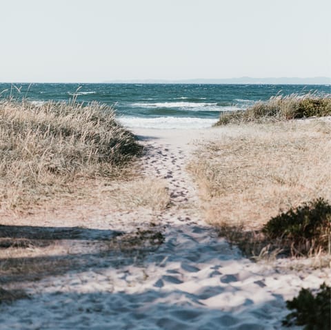 Take a casual stroll to Søndervig beach, where you can dip a toe in
