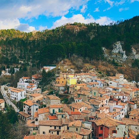 Explore Lazio, including the picturesque town of Rocca Di Papa situated on the slopes of Monte Cavo, just over a five-minute drive away