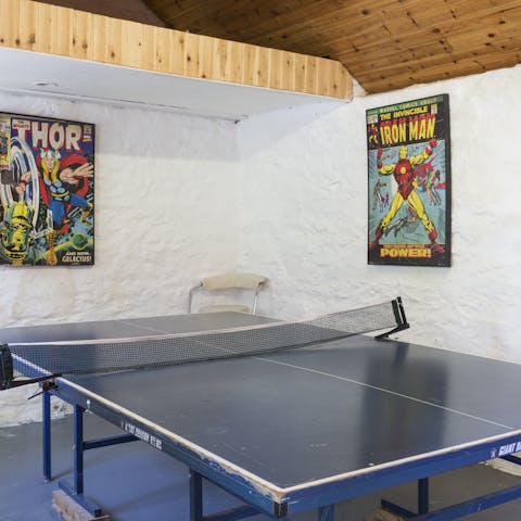 Get a few rallies going with a game of table tennis