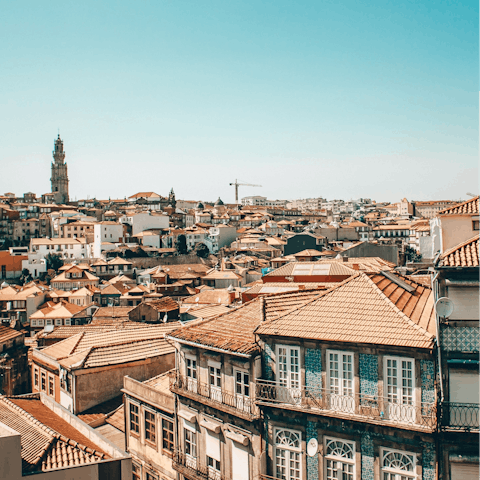 Explore Porto's historic sights from this central location