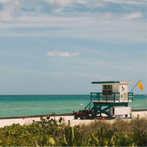 Soak up the sun on the beach