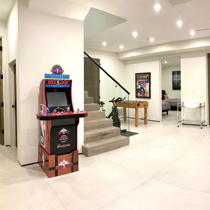 Keep the kids entertained with arcade games and table football