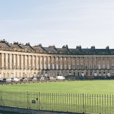 Take a stroll over to the nearby Royal Crescent