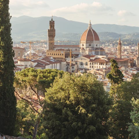 Walk up to nearby Piazzale Michelangelo to take in the stunning view of Florence