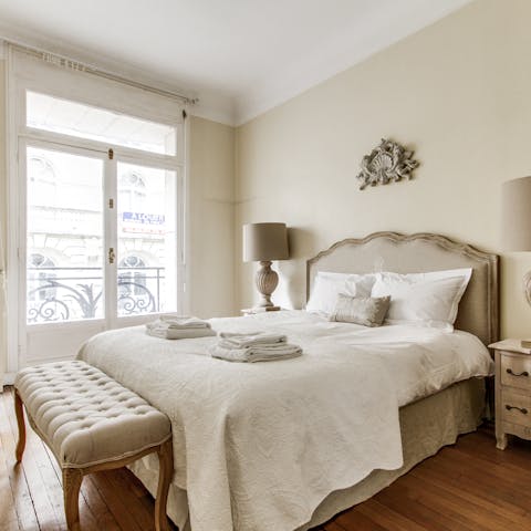 Wake up to 8th arrondissement views before heading out to sightsee
